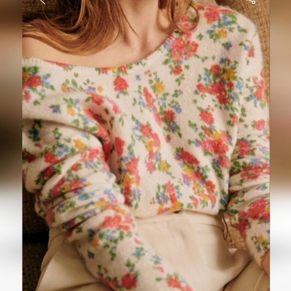 Sezane Juno Floral Cardigan XS - Picture 4 of 5